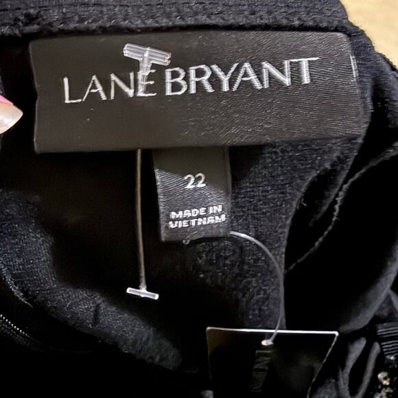 Lane Bryant sequin sleeveless evening blouse tank top black silver plus 22 NEW - Picture 5 of 16